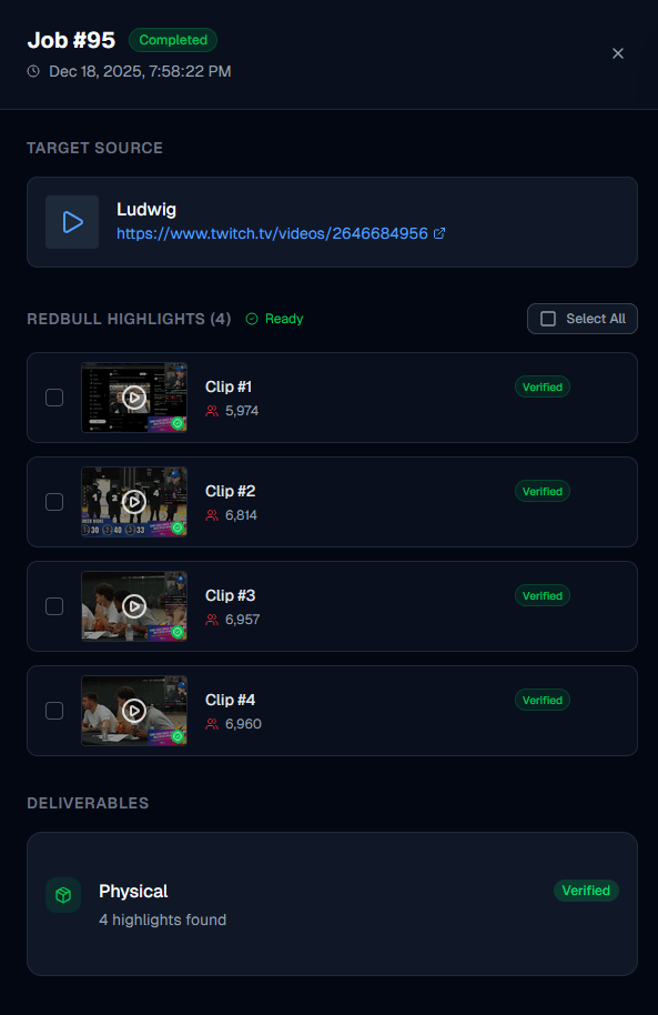 Proofplay Dashboard Interface